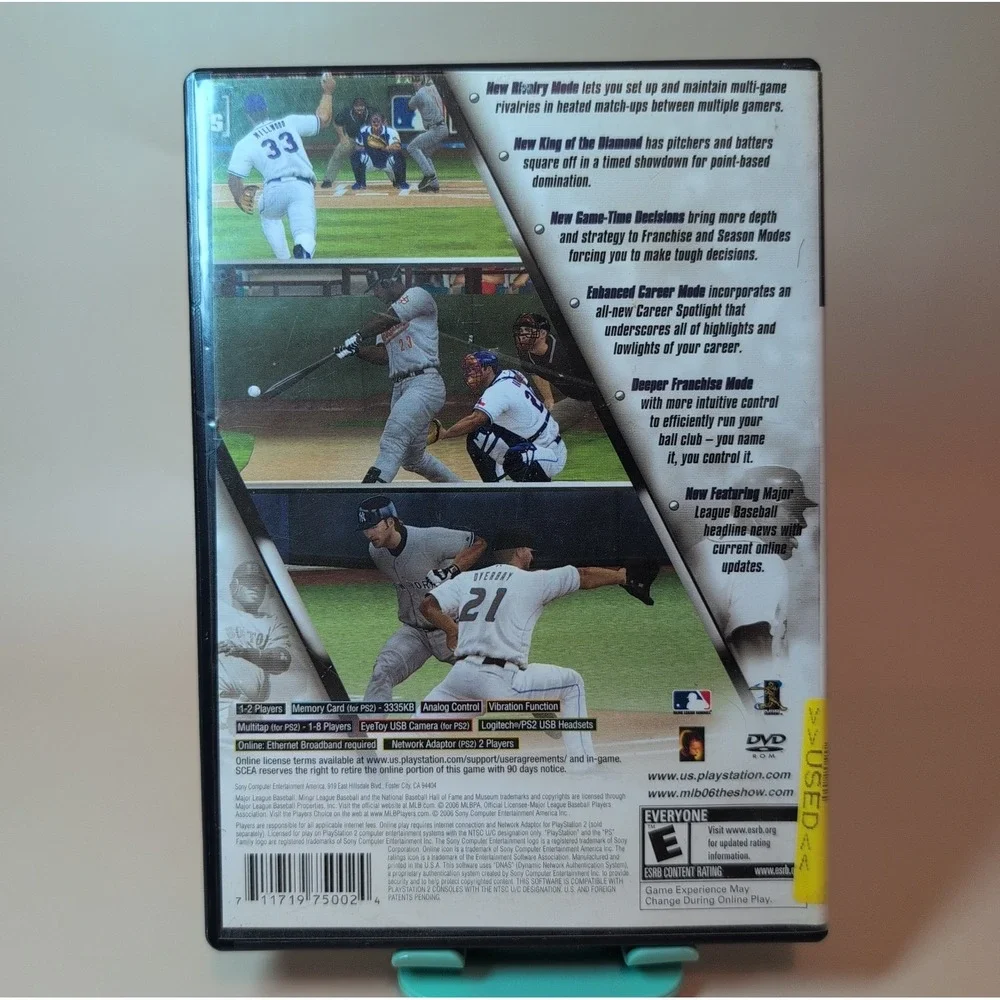 MLB 06: The Show Sony PlayStation 2 2006 Baseball Game PS2